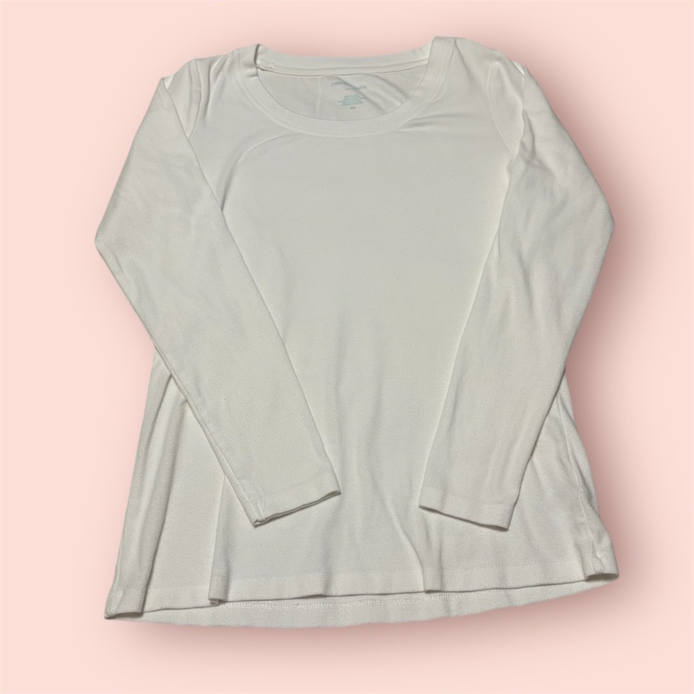 Cynthia Rowley White Fitted Long Sleeve Blouse